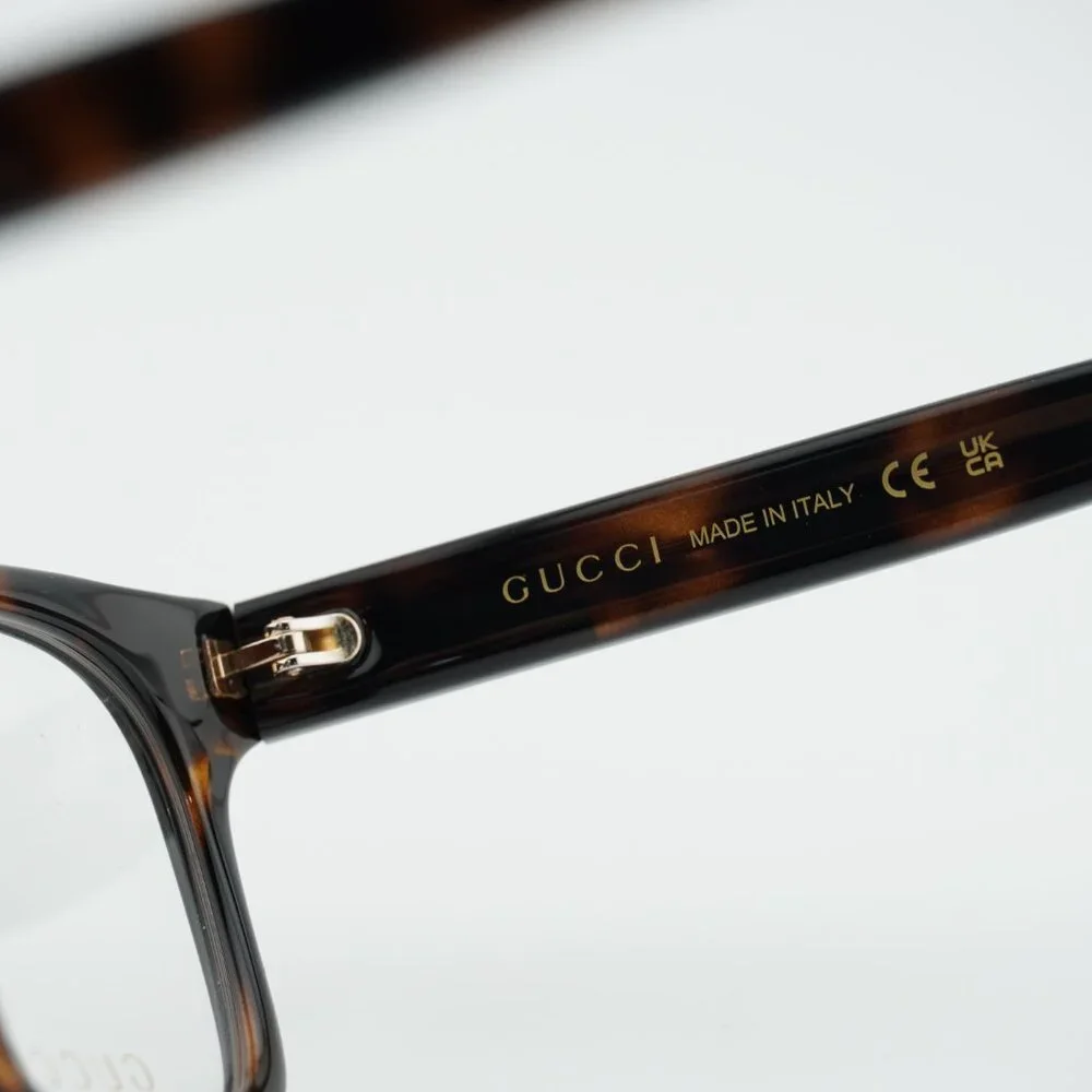 Gucci GG2108O 002 Eyeglasses Havana 55mm Square Frame